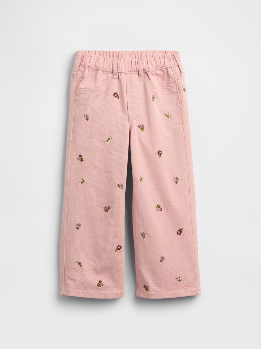 Jean Wide Leg Toddler Niña - Pure Pink 