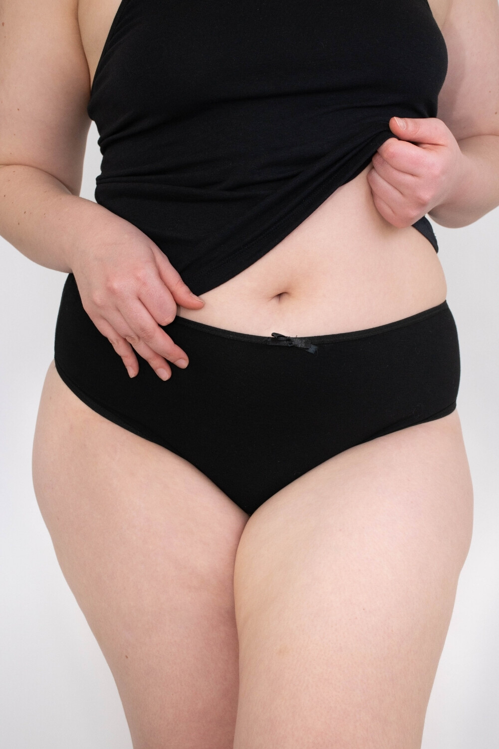 Culotte tiro bajo algodón Noel Negro