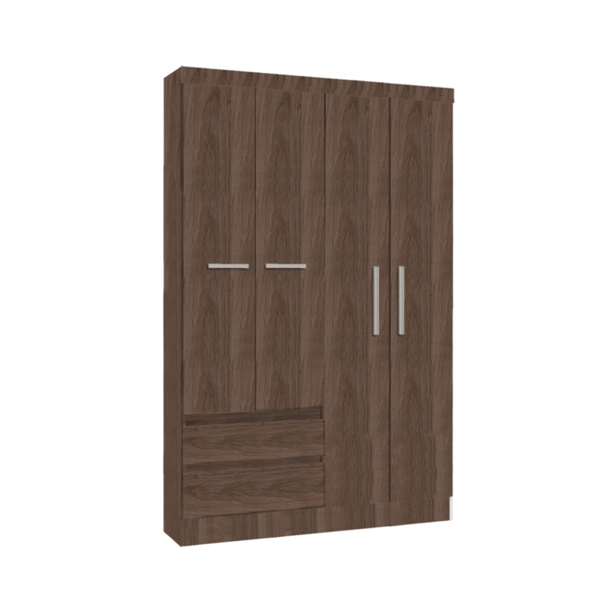 PLACARD ROPERO - 4 PUERTAS MDP MARRON 0400R VIENA 