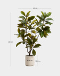 Árbol artificial Magnolia con maceta blanca 160 cm Árbol artificial Magnolia con maceta blanca 160 cm