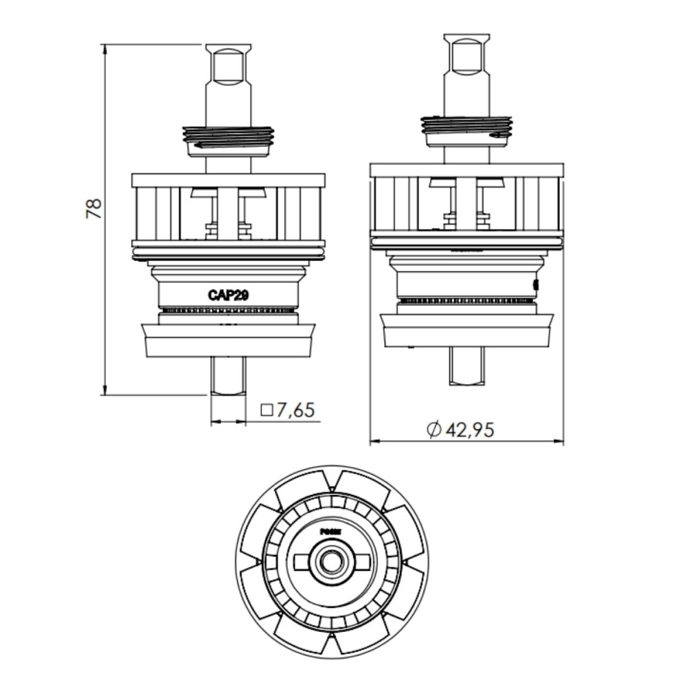 Repuesto válvula de descarga Docol 1.1/2" Repuesto Válvula De Descarga Docol 1.1/2"