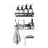 Estante Organizador Accesorio Baño Ducha Set X3 Jabonera Adhesivo Imback Color Negro Estante Organizador Accesorio Baño Ducha Set X3 Jabonera Adhesivo Imback Color Negro