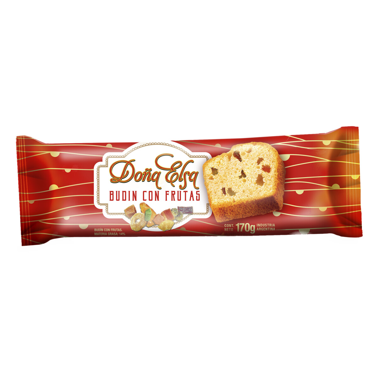 Budin DOÑA ELSA 170g - Frutas 