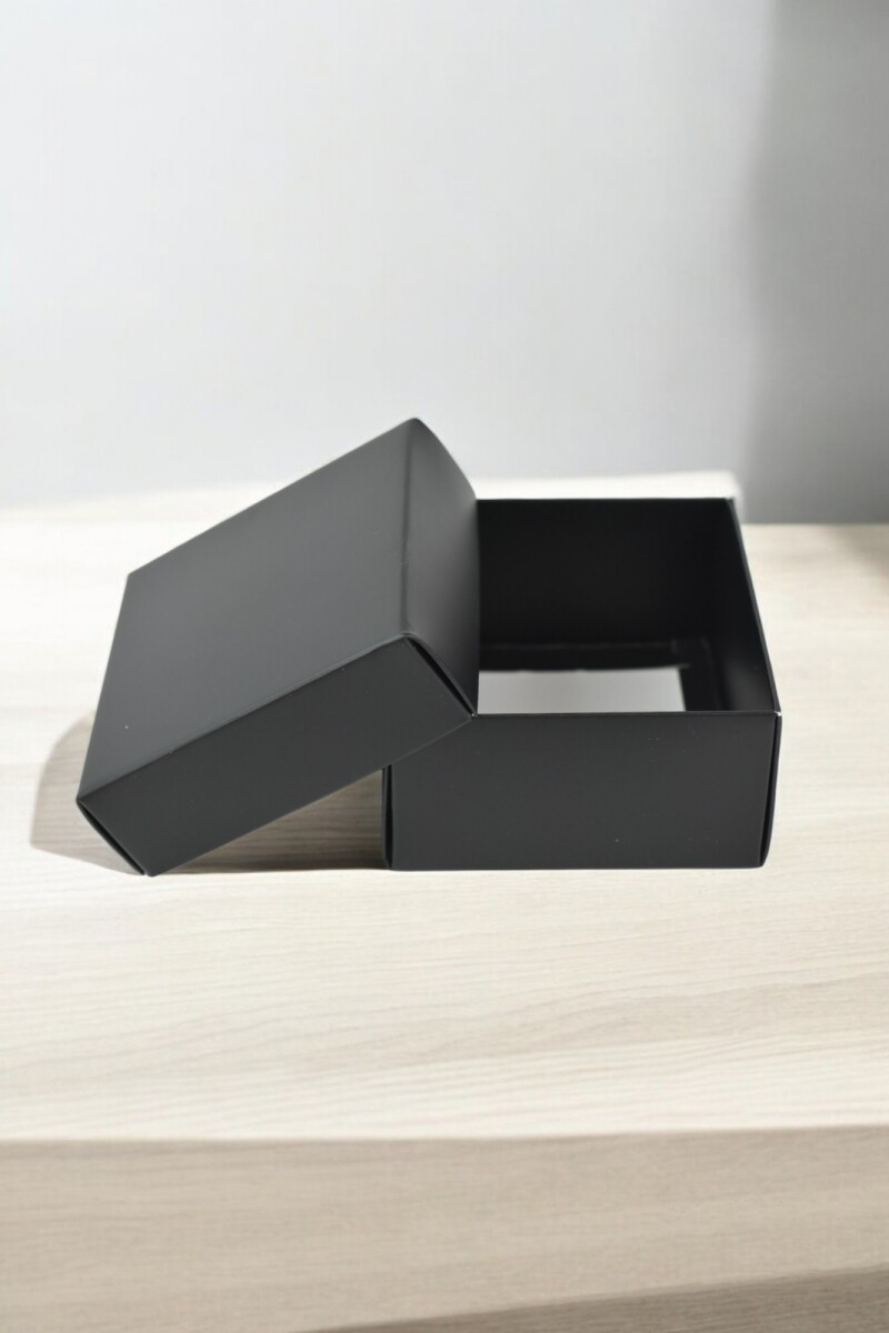 Caja Cuadrada 8x8x4,5 cm - NEGRO 