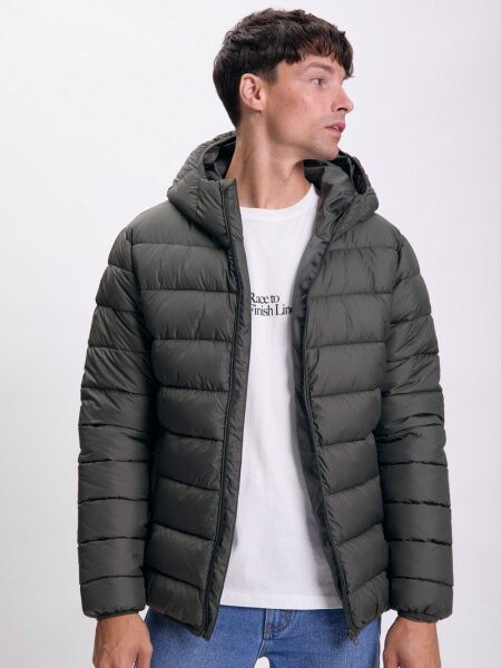 Campera capitoneada Verde