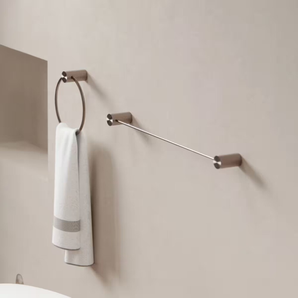 Toallero recto 60 cm SIGNATURE bronce cepillado Toallero Recto 60 Cm Signature Bronce Cepillado