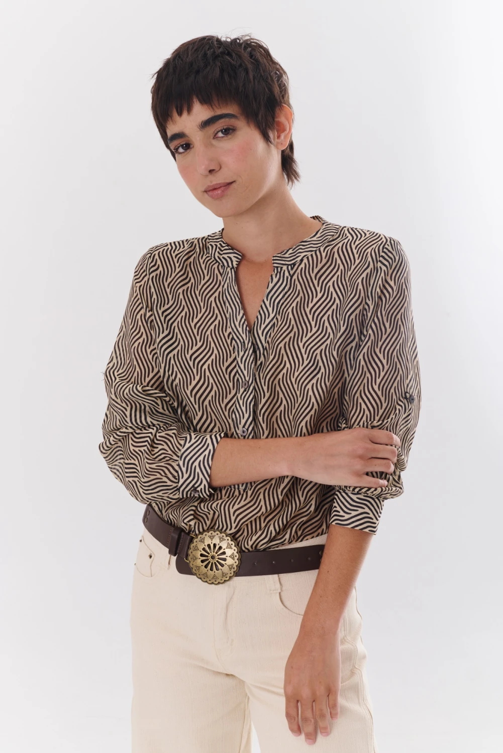 CAMISA JULIETA ZETA beige 4