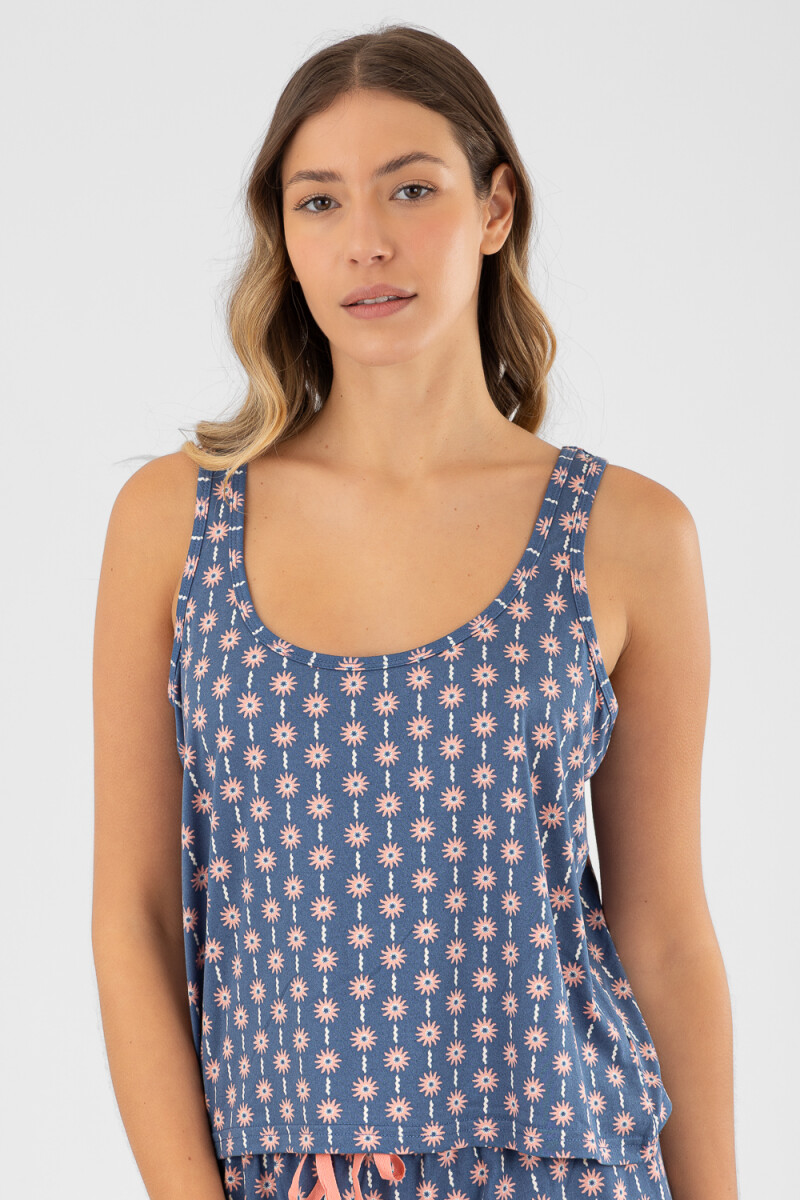 Style moca blue Azul