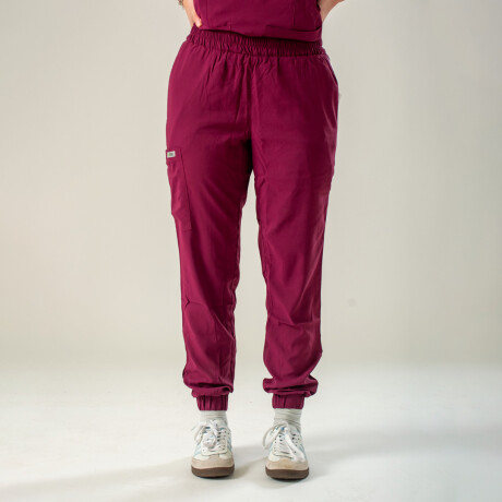PANTALON UNISTORE MODELO JOGGER BORDO PANTALON UNISTORE MODELO JOGGER BORDO