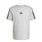 Remera de Hombre Adidas Essentials 3 Tiras Gris