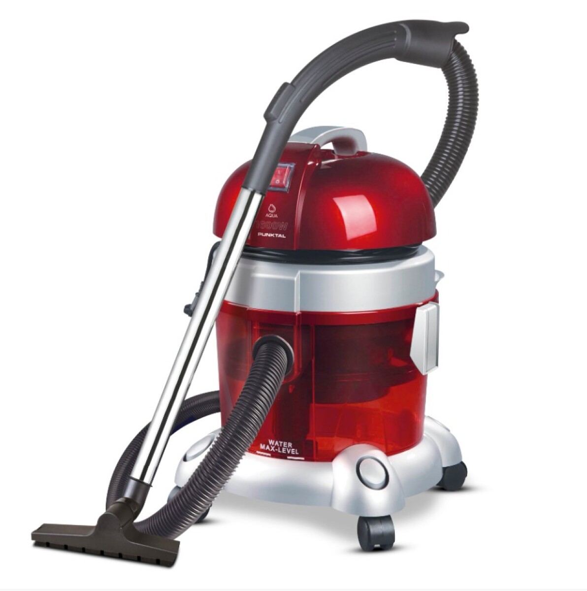 Aspiradora PUNKTAL Polvo y Aqua PK-8002 | Húmedo y Seco | 1600W | 8 Litros 
