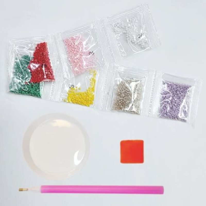 Kit Pintura de diamantes de punto DIY con accesorios Unicornio