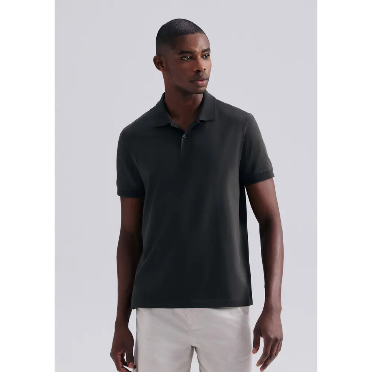 CAMISA POLO MM MASC - CINZA ESCURO 