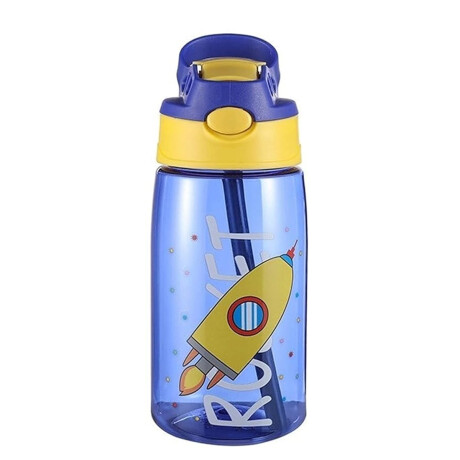 Botella animada con pico automático Azul