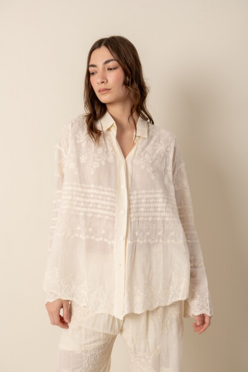 Camisa Cotton bordada Camisa Cotton bordada