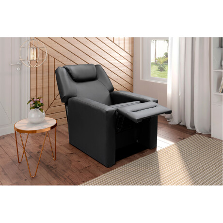 Poltrona Reclinable Sleep Chair Negro Línea Sm Home Unica