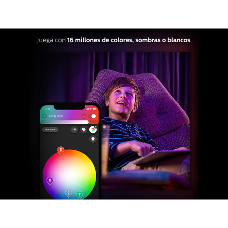 Philips Hue - Lámpara Led Inteligente 1100 929002468801 - 9W. Blanco y Color. A60. E27. 2000K-6500K. 001