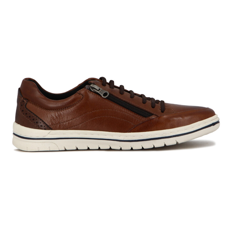 Starsax Hombre Casual Con Cierre Y Acordonado Tan-marron