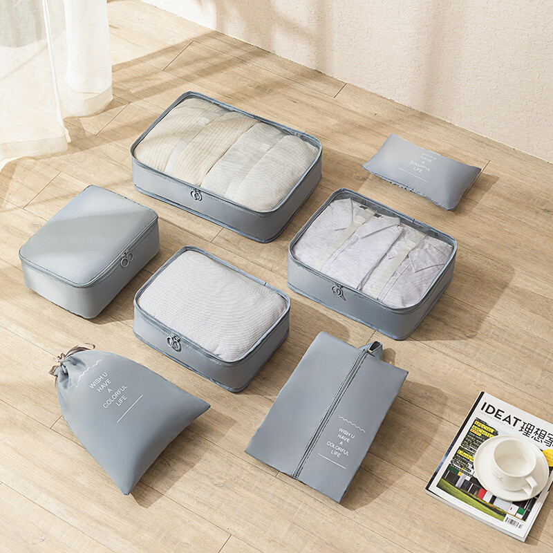 Set 7 bolsas organizadoras equipaje de viaje para valija Set 7 bolsas organizadoras equipaje de viaje para valija