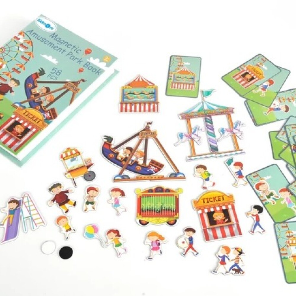 Libro MAGNETICO DIDACTICO parque atracciones