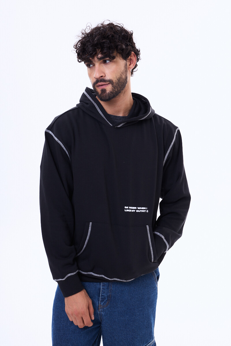 Buzo de felpa Barcelona Negro