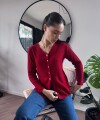 Blusa Marina bordó