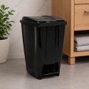 Papelera Tacho de basura con pedal 20 litros Negro Papelera Tacho de basura con pedal 20 litros Negro