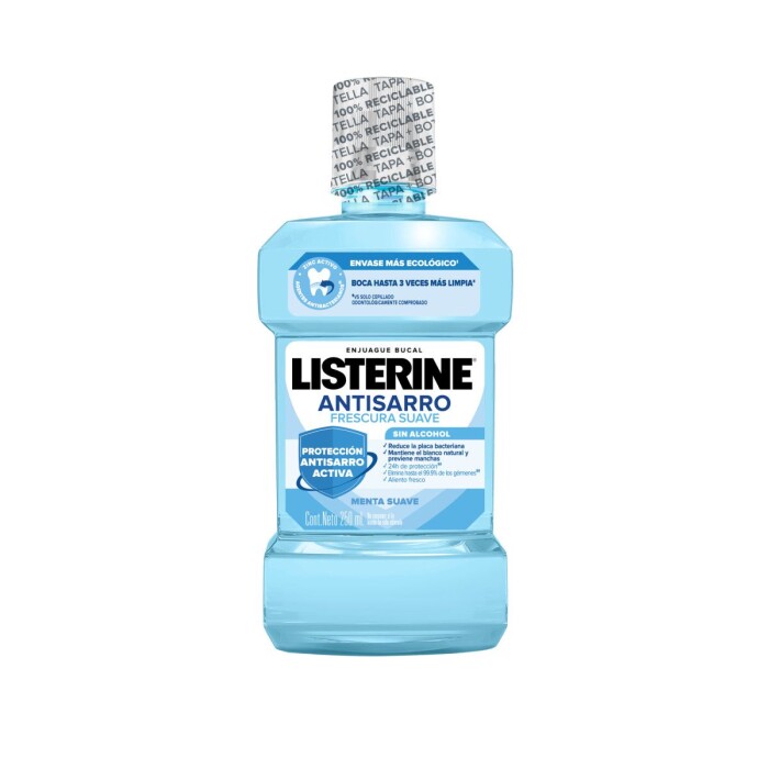 LISTERINE ANTI-SARRO ZERO FR. X 250 ML. única
