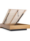 Estructura cama c/almac 140x200 ELLINGE color roble Estructura cama c/almac 140x200 ELLINGE color roble