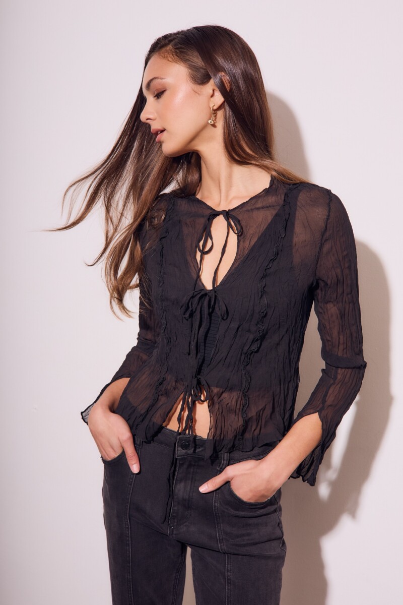 Blusa Lazos Negro