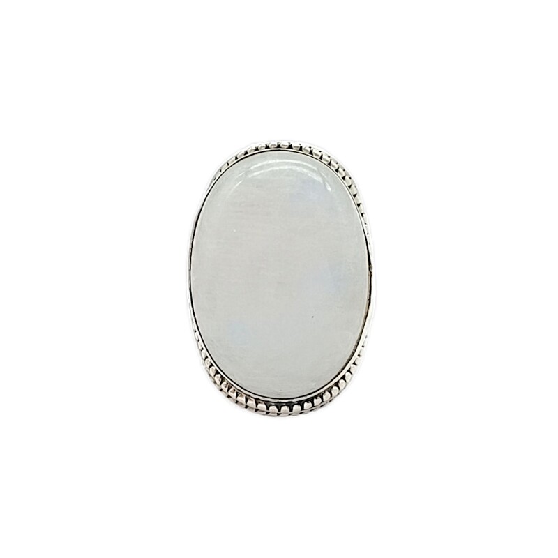 Anillo Oval-Plata 925-Piedra Luna-AN3083 conpiedra