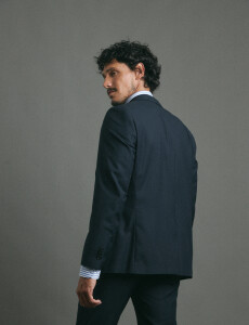 110262 SACO HARRINGTON LABEL Azul Oscuro