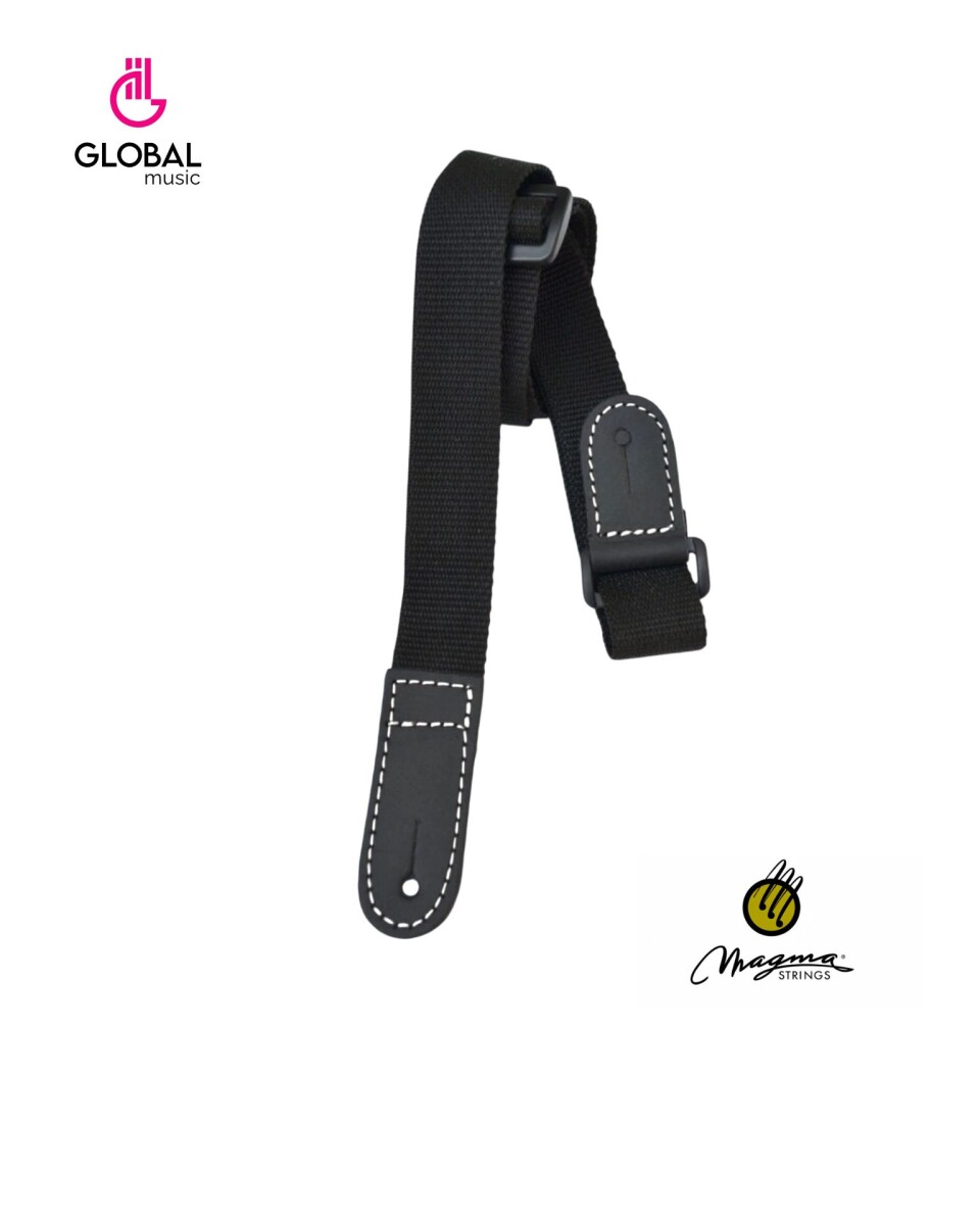 Correa Ukelele Magma Polipropileno Negro Con Pin 07mpu01u 