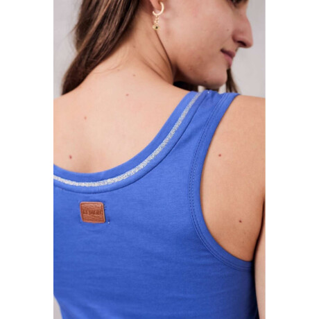 Top Cinta Metalizada Ceruleo