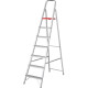 Escalera De Aluminio Tijera 7 Escalones Plegable Gris