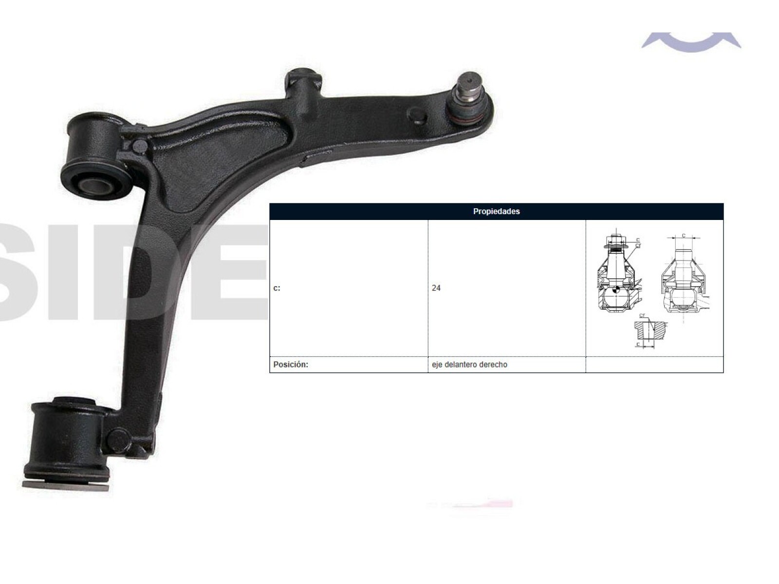 Parilla De Suspension Delantera Renault Master 04-25 Der 