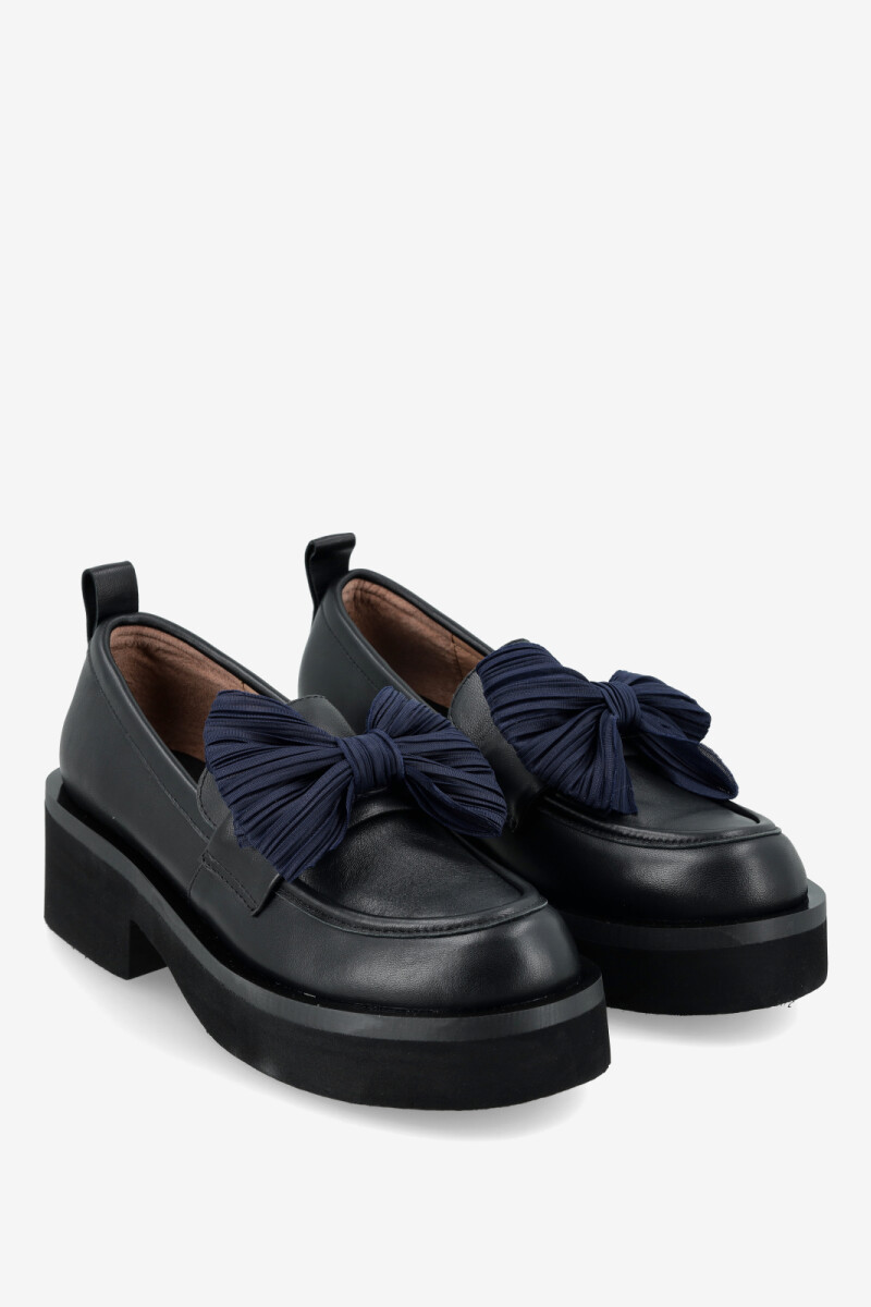 MOCASIN BOW LADY LOAFER Negro