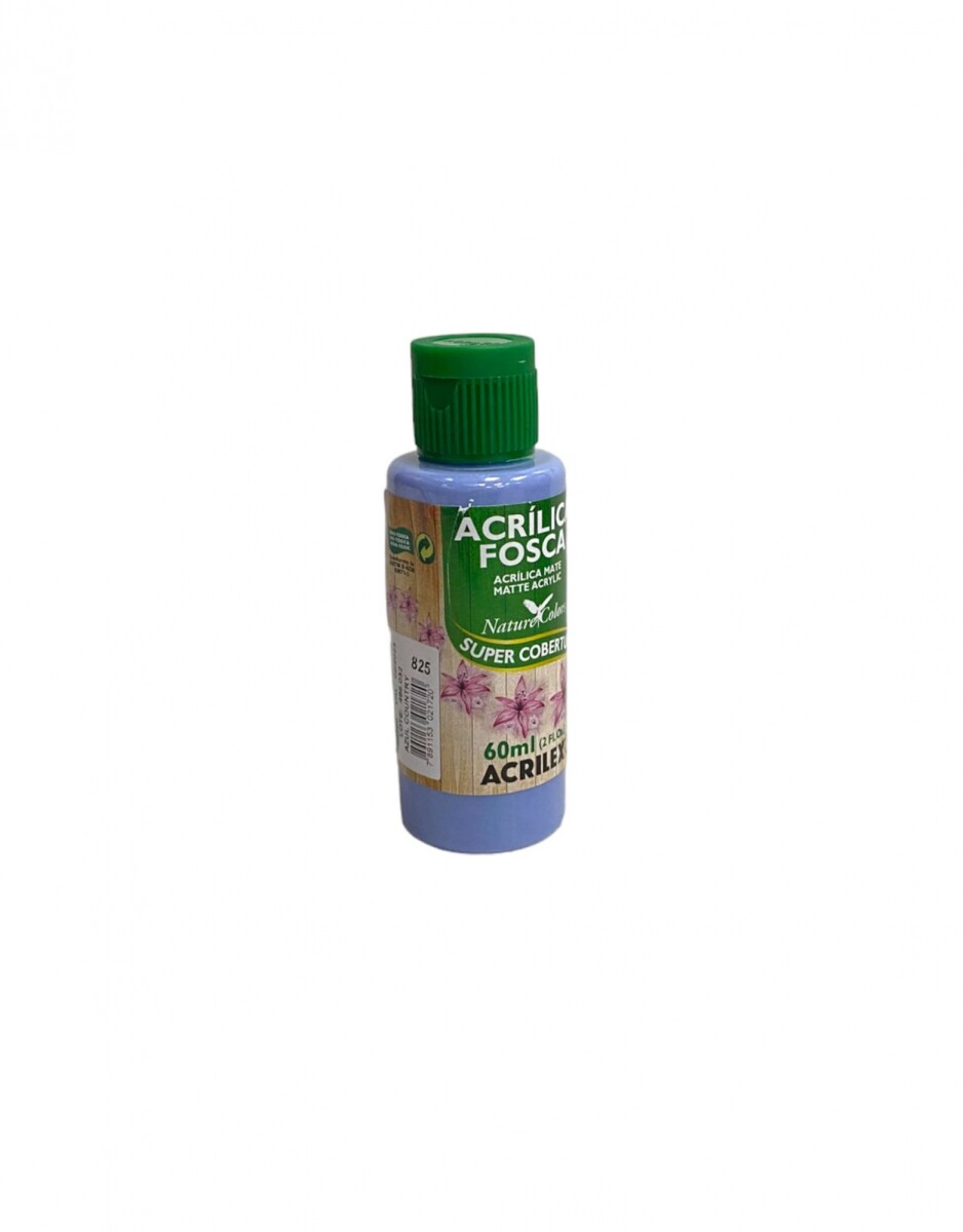 Pintura Acrílica Acrilex Mate 60 ml (Tonos Azules) - 825 Azul Country 