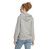 Campera de Mujer Adidas c/Capucha Essentials Terry Gris - Blanco