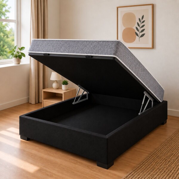 SOMMIER - RAVENA 2 PLAZAS RESORTES POCKET CON BOX BAÚL SOMMIER - RAVENA 2 PLAZAS RESORTES POCKET CON BOX BAÚL