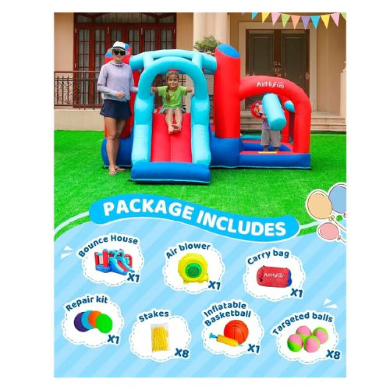 Castillo Inflable All In One con Tobogán - Doctor Dolphin Castillo Inflable All In One Con Tobogán - Doctor Dolphin