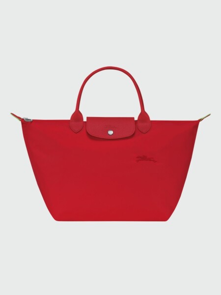 Le Pliage Green M Handbag Rojo