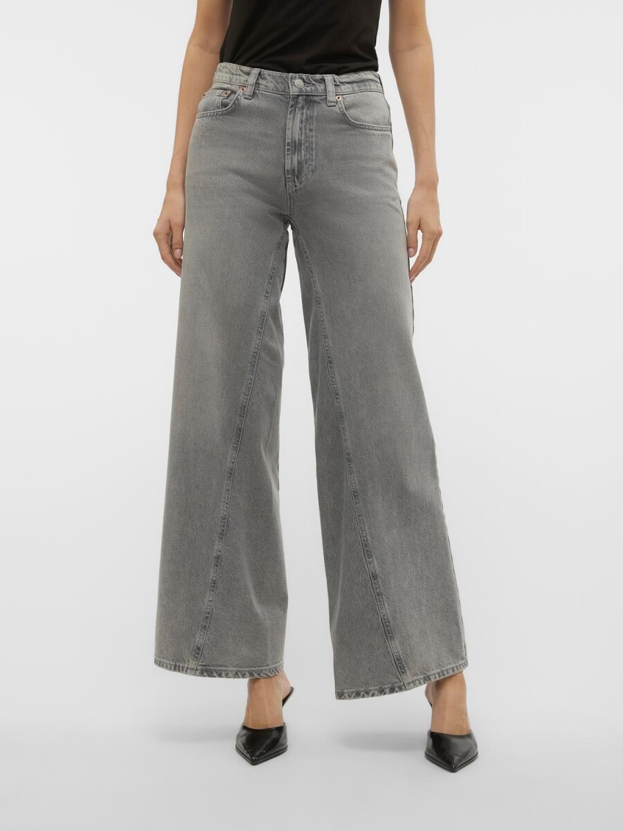 Jeans Rail Súper Wide - Medium Grey Denim 