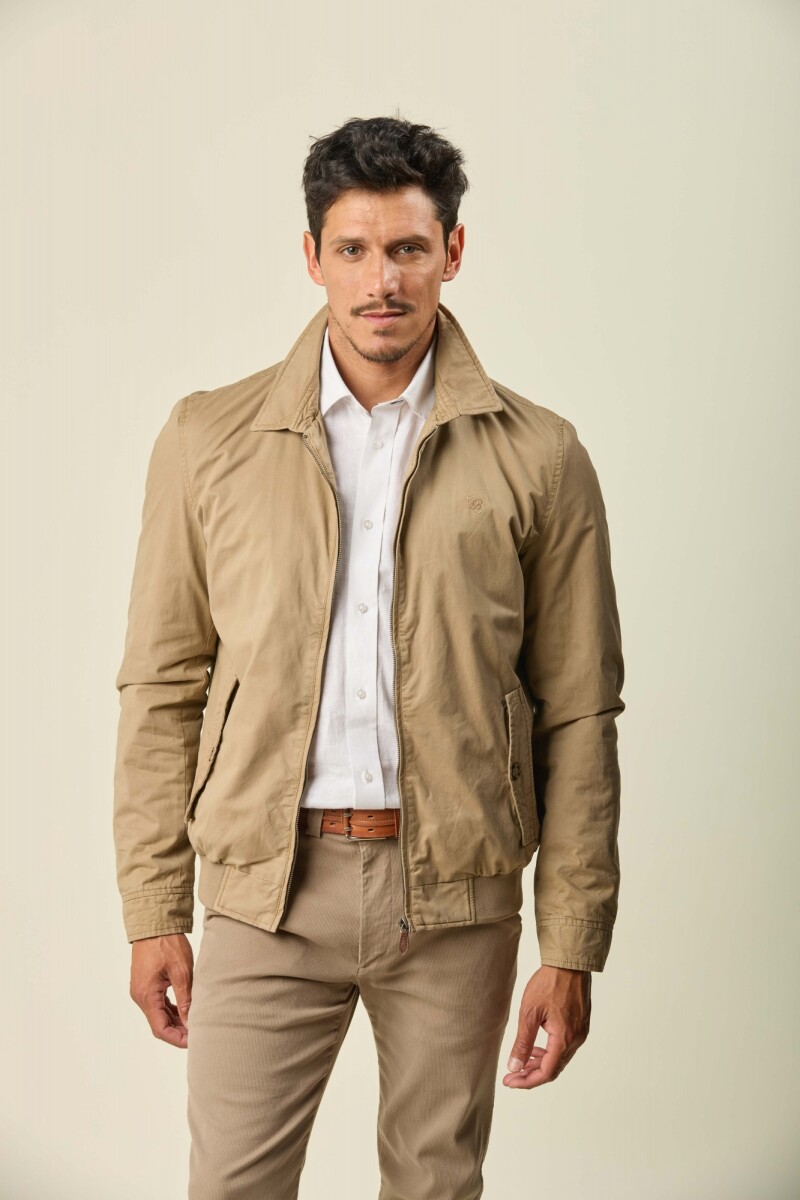 Campera Bomber - Beige 