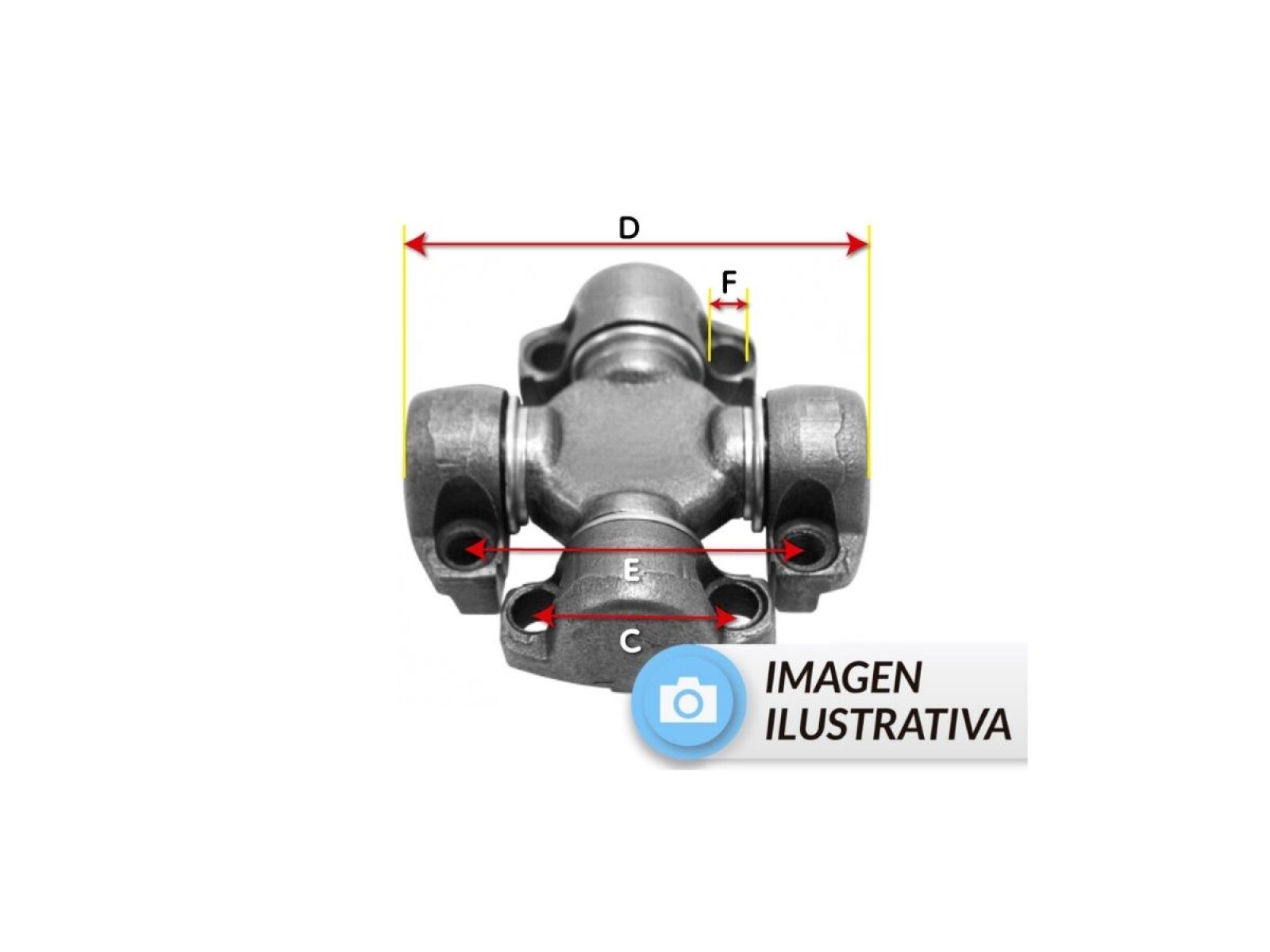 CRUCETA C:71.6mm D:165mm 
