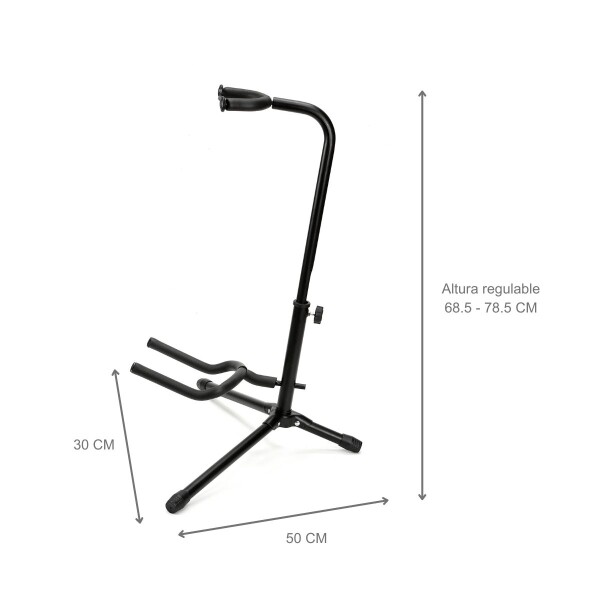 Soporte Para Guitarra Bajo De Pie Regulable Universal Acero IMBACK Color Negro Soporte Para Guitarra Bajo De Pie Regulable Universal Acero IMBACK Color Negro