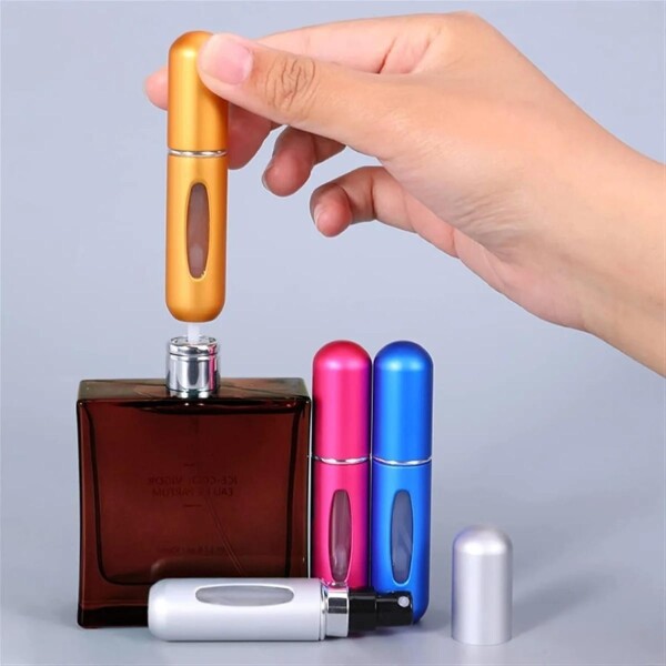 Frasco Mini Botella Recargable De Perfume Portátil X 5 Variante Color Fucsia