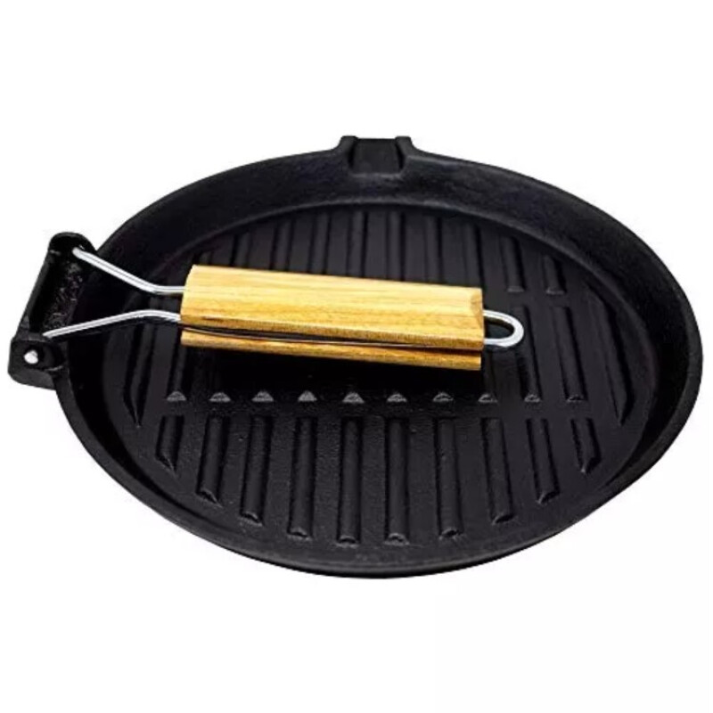 Sarten De Hierro Grill Plancha Redonda 27cm. Sarten De Hierro Grill Plancha Redonda 27cm.