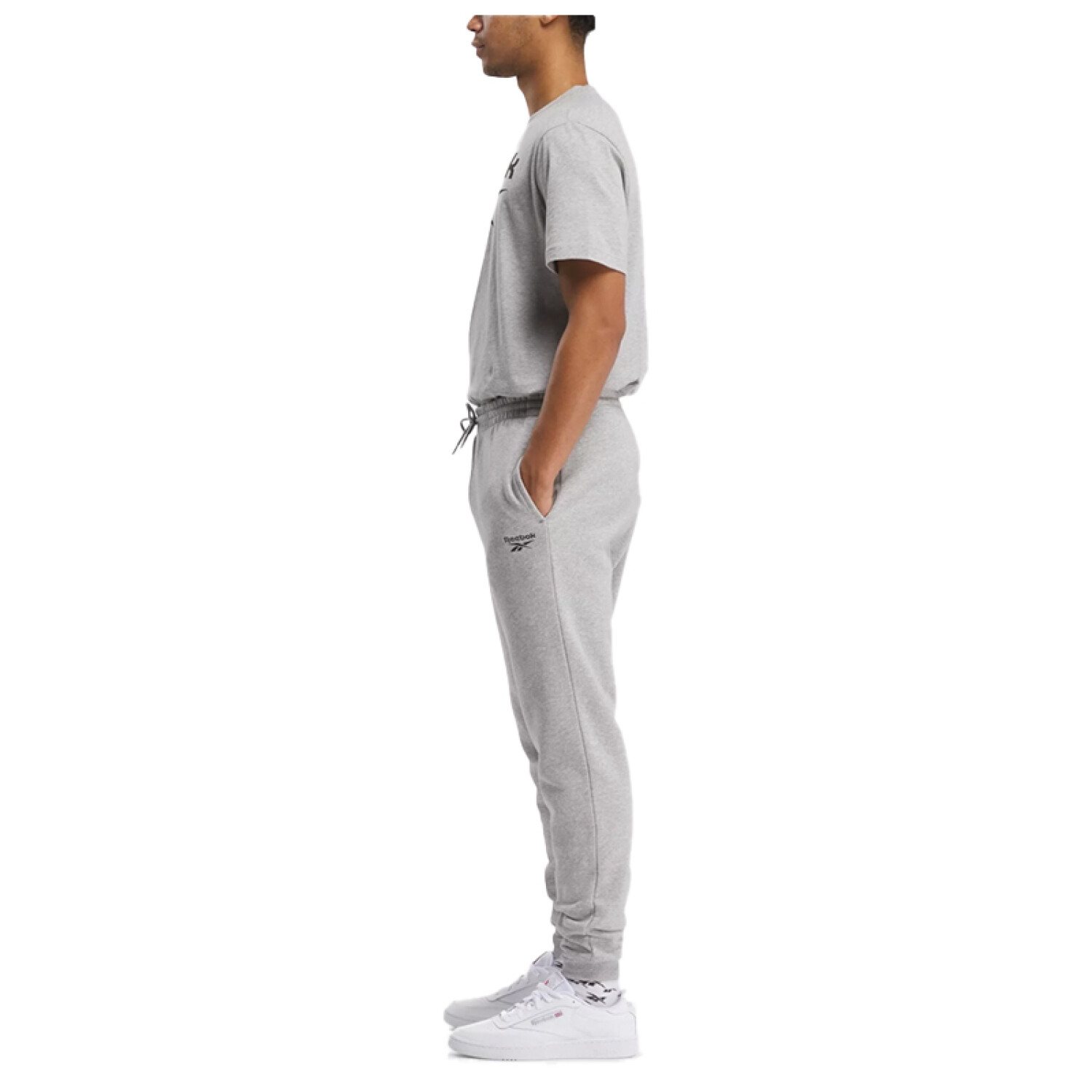 Pantalon reebok gris hot sale