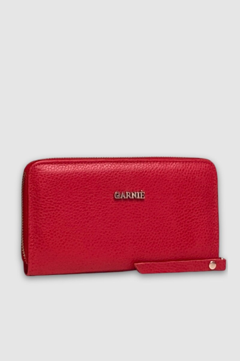 Monedero con cierre Amy - Rojo 